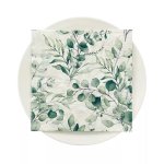 20PCS Summer Green Leaf Colored Tissues Printed Disposable Paper Party Napkins Eid Al-adha Mubarak