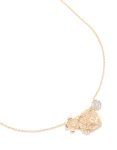 Goldair Gold Diamante Flower & Heart Locket Charm Necklace