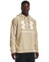 Men's Ua Rival Fleece Big Logo Hoodie - Khaki Base / Sm