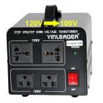 Yinleader 1000W Us 120V To 100V Jp Japan Voltage Converter Step Down up Transformer Ideal For Japanese Turntable rice Cooker moc