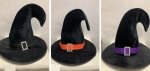 Halloween Curved Witch Hat