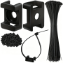 200PCS Cable Tie Mount Kit 100 Bases + 100 Zip Ties For Home & Car Wiring