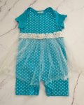 Snowflake Keedo Blue Romper With Tulle Skirt 12 18M