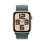 Apple Watch Se Gps 44MM Starlight Aluminium Case With Lake Green Sport Loop