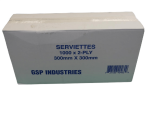 Gsp Industries Serviettes 1000 X 2 Ply 300MMX300MM – GSP2-1000
