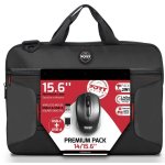 Premium Pack 14 15.6" Toploader Bag With Wireless Mouse Bundle