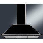 Smeg KT90BLE 90cm Victoria Aesthetic Extractor in Glossy Black
