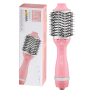 Enzo EN-6210 Electric Hot And Cold Air Styling Comb One-step Hair Dryer Volumizing Tool 3-IN-1 Negative Ion Straightening Comb Multiple Colors - P