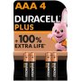 Duracell Plus Aaa Batteries 4 Pack