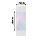 NB639 - - D11 D101 D110 H1S - 14X28MM - 205 Transparent Round Colourful Pink Labels