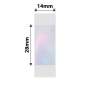NB639 - NIIMBOT - D11 / D101 / D110 / H1S - 14X28MM - 205 TRANSPARENT ROUND COLOURFUL PINK LABELS