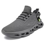 Dlwkipv Mens Walking Running Shoes Slip On Tennis Sneakers Non Slip Athletic Trainers Lightweight Breathable Mesh Comfortable Fa