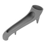 Silicone Coffee Machine Water Tank Funnel Light Grey