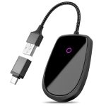 Wired To Wireless Carplay Adapter For Android & Ios - Updated 2025 Easy Plug & Play Setup Stable Connection For Seamless Drive B