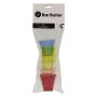 Bar Butler Coloured Hexagonal Shot Glasses Plastic 6 Pack 50ML