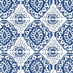 Navy Ikat Pvc Placemats