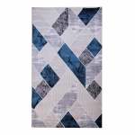 Abstract Panes 160X230CM Blue & Black