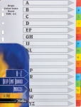 A To Z 16 Tab Divider Deep Tint Assorted PKT-10