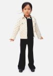 Patterned Twill Jacket - Cream Spotted