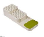 Compact 2 Tier Knife Organizer White And GREEN D-N4 X2