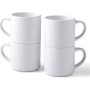 300ML Stack Ceramic Mugs Blanks White 4 Pieces - Compatible With Infusible Ink