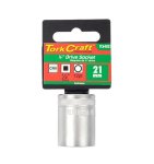Tork Craft Socket 21X27.8MM 1 2" Crv 12PT