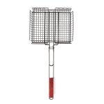 Deep Non-stick Grill Basket With Wooden Handle P90-09