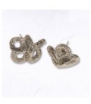 Knot Rope Earrings - Silver Free