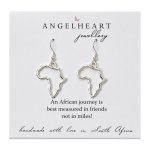 S-hook Earrings Sterling Silver Large Open Africa