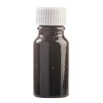 10ML Black Glass Aromatherapy Bottle With Screw Cap - White 18 410