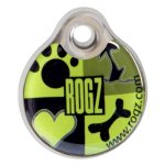 Rogz Id Tagz Small 27mm Self-customisable - Instant Resin Tag - Lime Juice