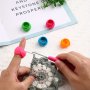 Ergonomic Crochet Yarn Guide Rings - Adjustable Multicolor Finger Protectors For Knitting & Crafting Accessories