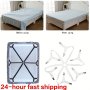 1PC Bed Sheet Holder Adjustable Elastic 12 Clips Fixed Holder Mattress Clip Fasteners Cover Blankets Grippers Fixing Non-slip Strap