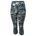 High Waist Funky 3 4 Leggings - Iron Maiden - Ladies S - 32