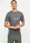 PALLADIUM Wax Round Neck T-Shirt - Charcoal