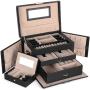 Dual Case Jewellery Box Black