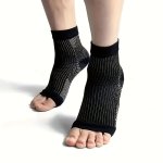1 Pair Compression Socks For Ankle Support Open Toe Design Comfy Breathable Socks For Pain Relief