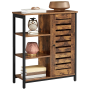 Lifespace Rustic Industrial Multipurpose Storage Cabinet With Shelves