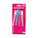 Basics Hair Clip Single Prong 4 Piece