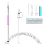 I98 1.3 Million HD Visual Earwax Clean Tool Endoscope Borescope With 6 Leds Lens Diameter: 5.5MM Pink