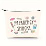 1PC Snack Bags Emergency Snacks Food Bag For Women Trip Gifts Favors Travel Bag For Friends Graduation Gifts For Her Emergency Snacks Bag For