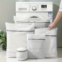 Fabric Mesh Laundry Bags With Zipper For Delicate Clothing And Undergarments Multi-size Set For Washing Storage And Organization Suitable For Travelling Applicable For Adults 14+