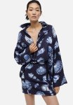 MINI Skirt - Navy Blue Seashells