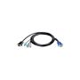 D-link Kvm Cable 1.8 Meter Set With Monitor Vga & USB Type-a Ports Cables