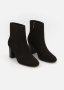 Block Heel Recycled Suede Ankle Boots