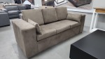 Chicago Premium Fabric Brown 3 Seater