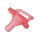 Happypaci One-piece Silicone Pacifier 0M+ Pink 2-PACK