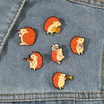 Adorable Hedgehog Enamel Brooch Pin For Women And - Perfect For Scarves Jackets And Bags