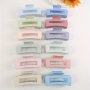 3pcs/6pcs Hollow Out Hair Claw Clips Large Hair Grab Clips Rectangular Hair Accessories For Women And Daily Uses