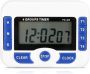 4 Channel Digital Kitchen Timer Cooking Countdown Clock With Foldout
